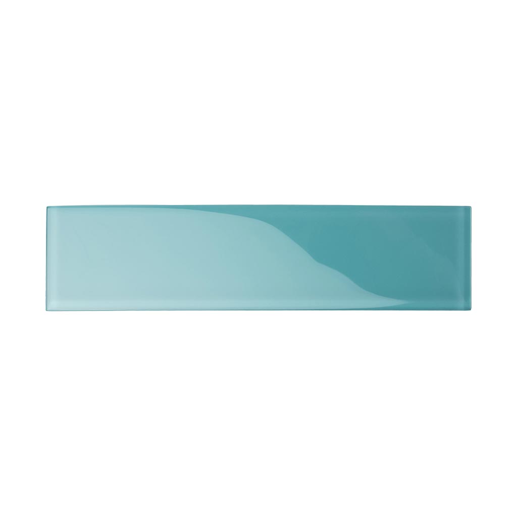 Sky Blue 3x12 Glossy Subway Glass Tile (20 pack, 5 sq ft/case) - Sample