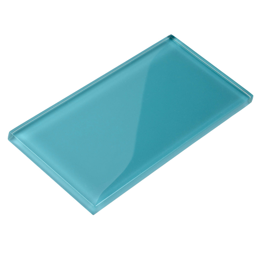 Sky Blue 3x6 Glossy Subway Glass Tile (40 pack, 5 sq ft/case)