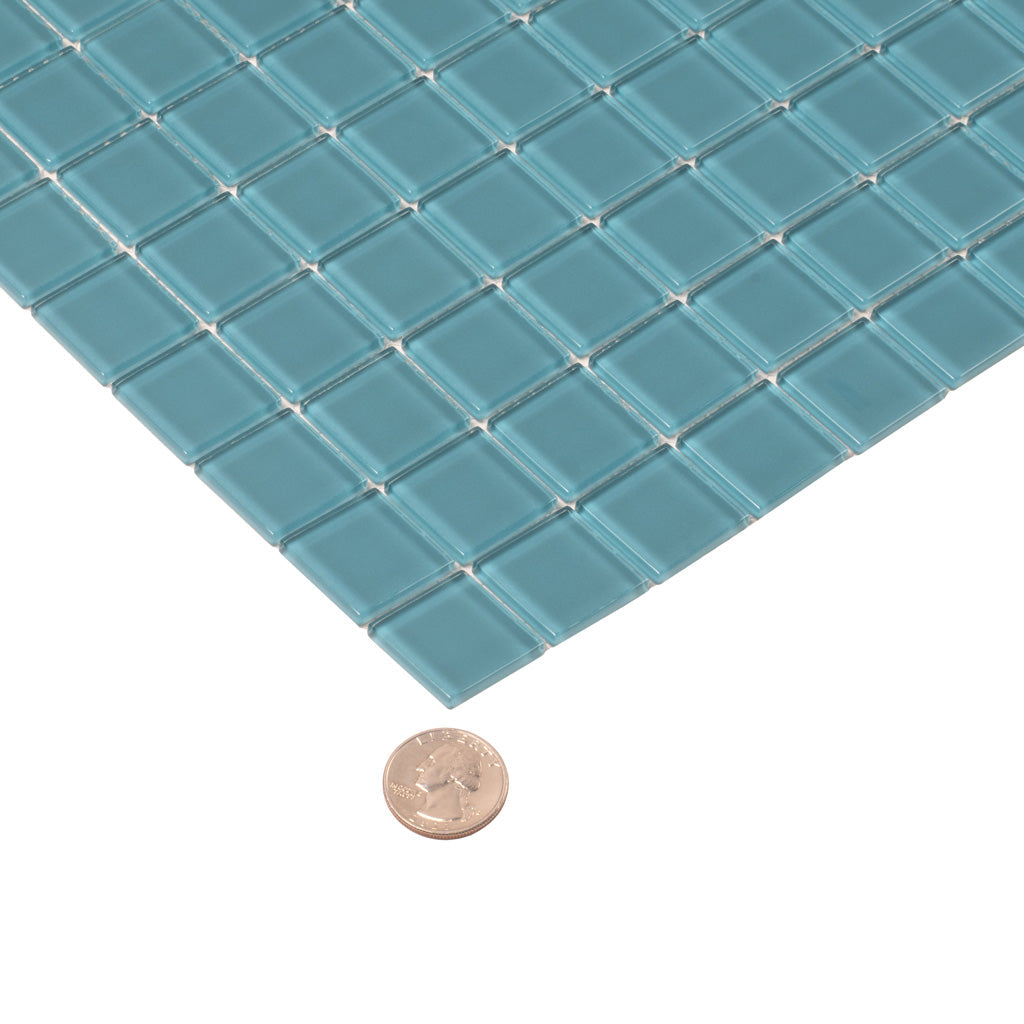 Sapphire Blue 12x12 Glossy Square Glass Mosaic Tile (10 pack, 9.67 sq ft/case)