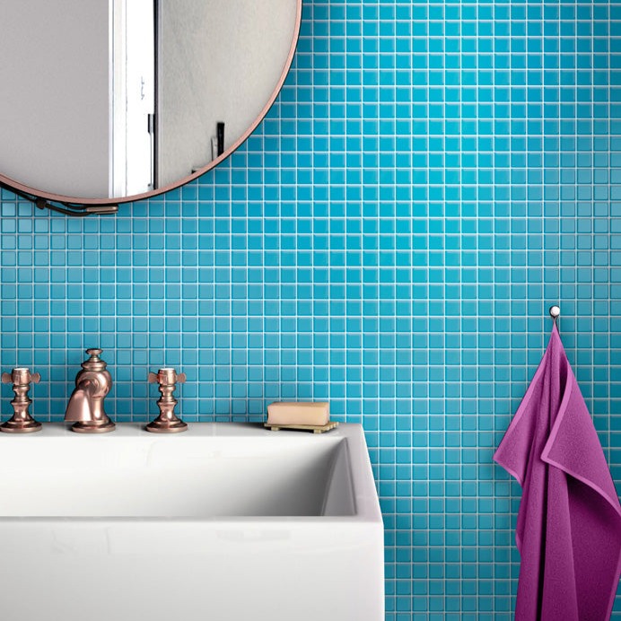 Sapphire Blue 12x12 Matte Square Glass Mosaic Tile (10 pack, 9.67 sq ft/case)
