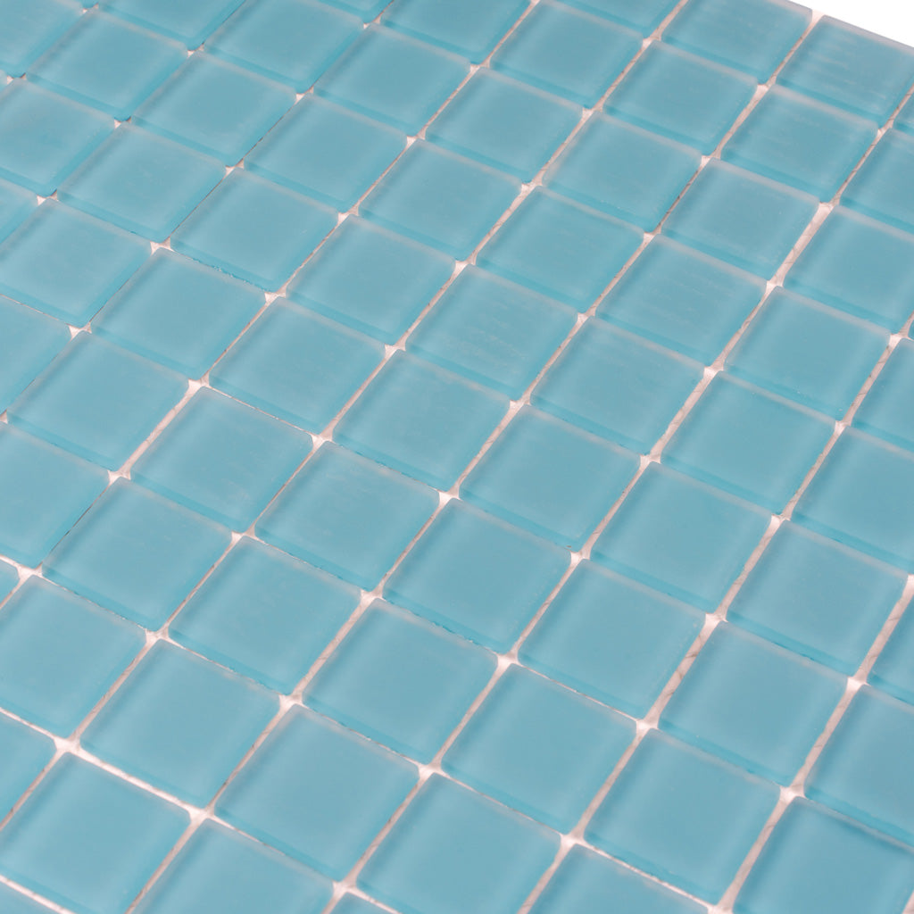 Sapphire Blue 12x12 Matte Square Glass Mosaic Tile (10 pack, 9.67 sq ft/case) - Sample