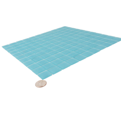 Sapphire Blue 12x12 Matte Square Glass Mosaic Tile (10 pack, 9.67 sq ft/case) - Sample