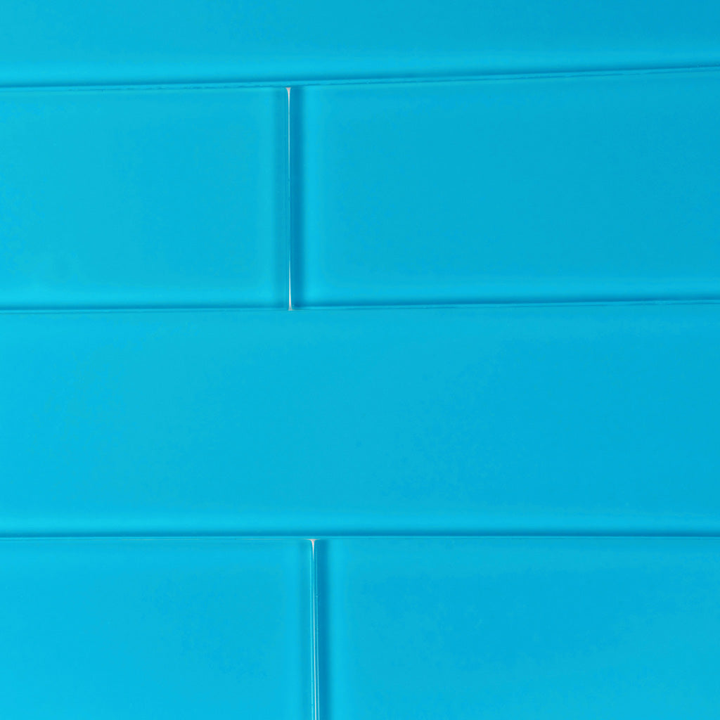 Sapphire Blue 3x12 Matte Subway Glass Tile (20 pack, 5 sq ft/case) - Sample