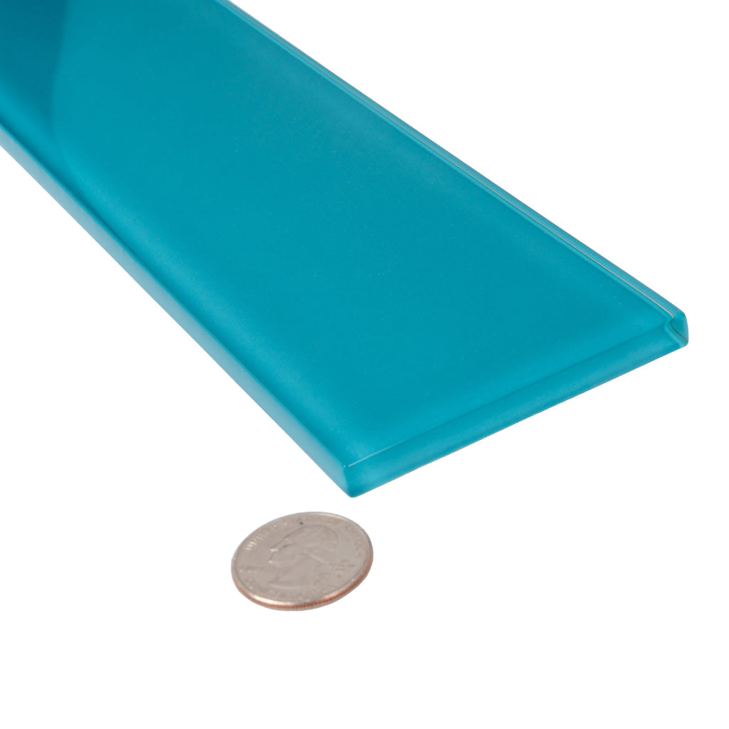 Sapphire Blue 3x12 Glossy Subway Glass Tile (20 pack, 5 sq ft/case)