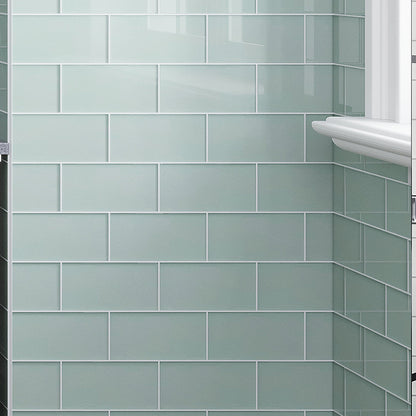 Blizzard Blue 3x6 Glossy Subway Glass Tile (40 pack, 5 sq ft/case)