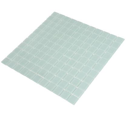 Blizzard Blue 12x12 Matte Square Glass Mosaic Tile (10 pack, 9.67 sq ft/case)