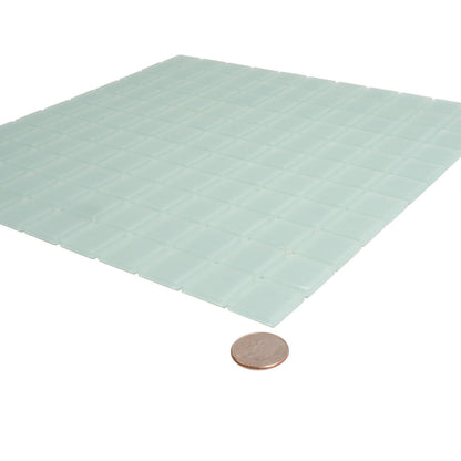 Blizzard Blue 12x12 Matte Square Glass Mosaic Tile (10 pack, 9.67 sq ft/case) - Sample