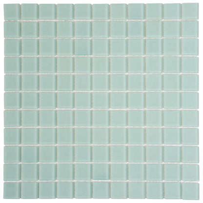 Blizzard Blue 12x12 Matte Square Glass Mosaic Tile (10 pack, 9.67 sq ft/case)