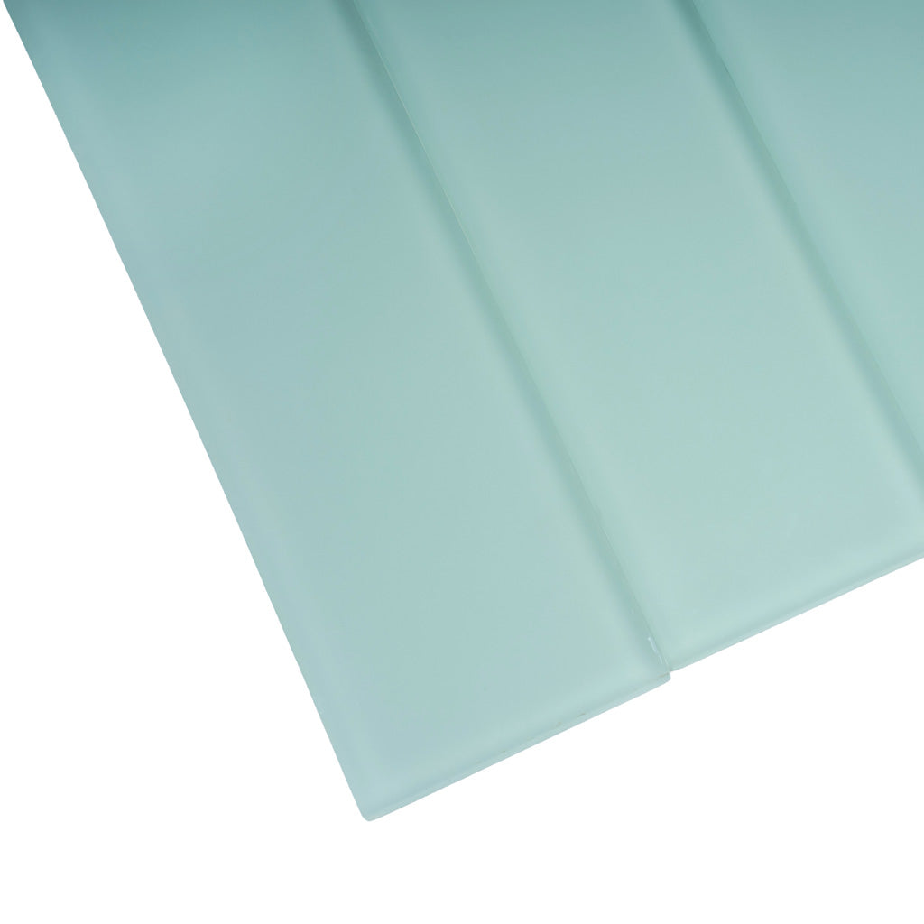 Blizzard Blue 3x12 Matte Subway Glass Tile (20 pack, 5 sq ft/case)