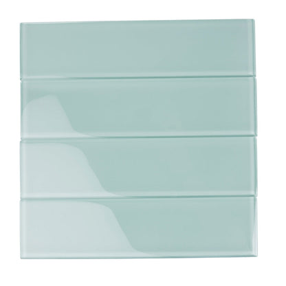 Blizzard Blue 3x12 Glossy Subway Glass Tile (20 pack, 5 sq ft/case)