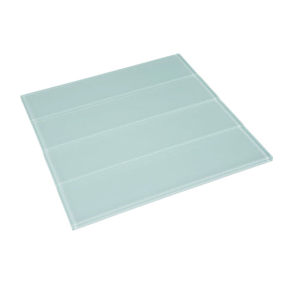 Blizzard Blue 3x12 Glossy Subway Glass Tile (20 pack, 5 sq ft/case)