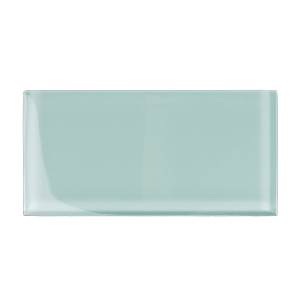 Blizzard Blue 3x6 Glossy Subway Glass Tile (40 pack, 5 sq ft/case) - Sample