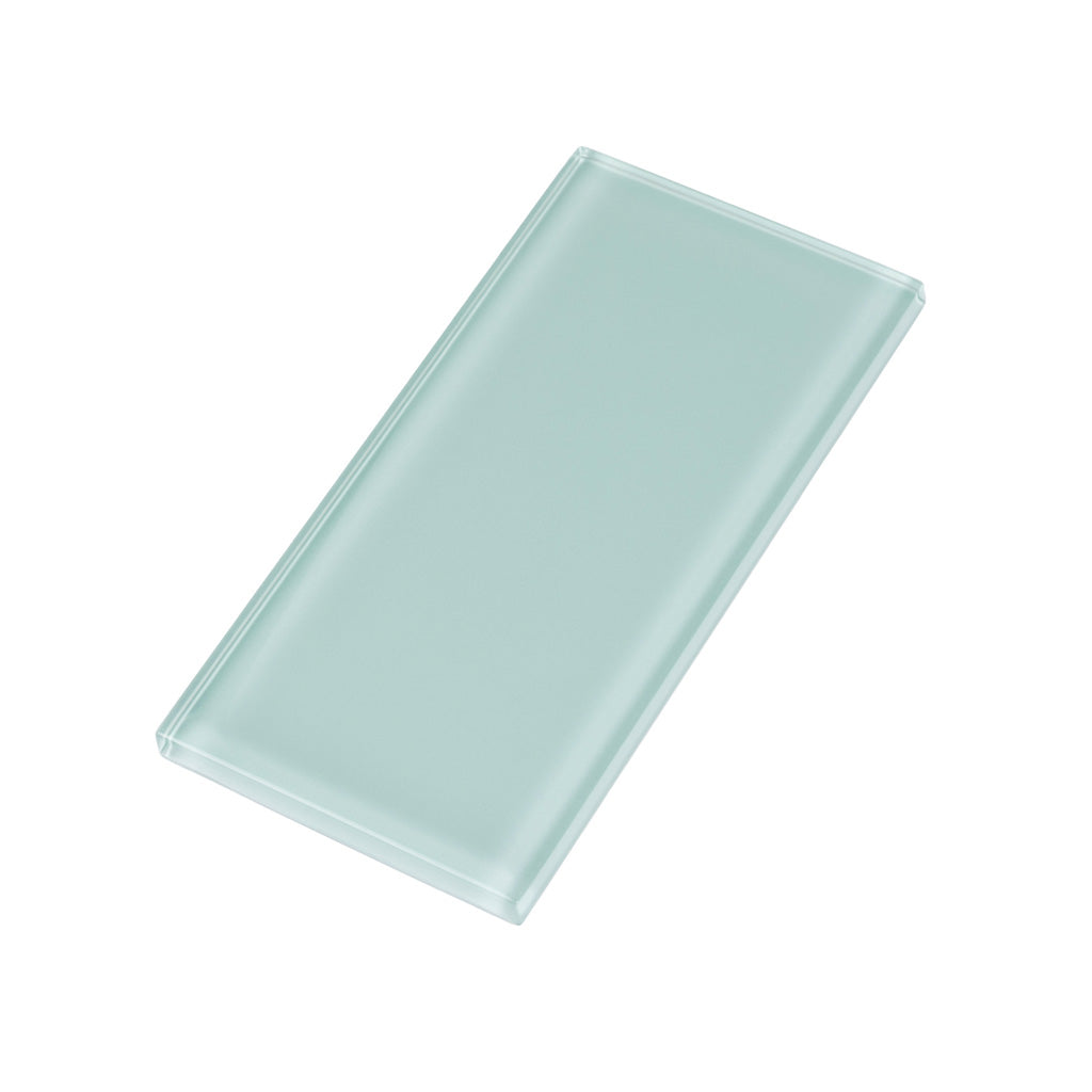 Blizzard Blue 3x6 Glossy Subway Glass Tile (40 pack, 5 sq ft/case)