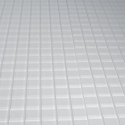 White 12x12 Glossy Square Glass Mosaic Tile (10 pack, 9.67 sq ft/case)