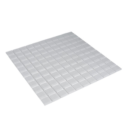 White 12x12 Glossy Square Glass Mosaic Tile (10 pack, 9.67 sq ft/case) - Sample
