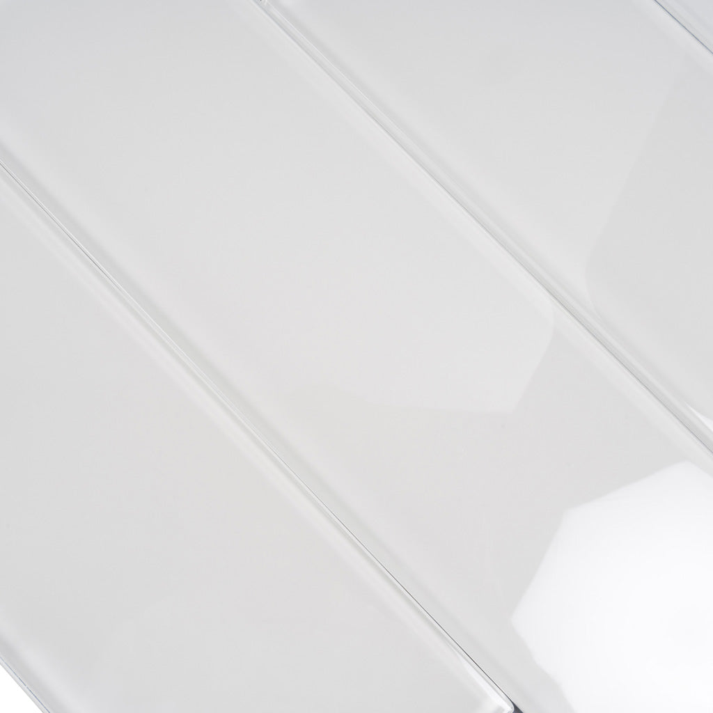 White 4x16 Glossy Subway Glass Tile (12 pack, 5.33 sq ft/case) - Sample
