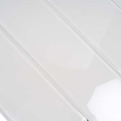White 4x16 Glossy Subway Glass Tile (12 pack, 5.33 sq ft/case) - Sample