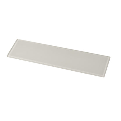 White 4x16 Glossy Subway Glass Tile (12 pack, 5.33 sq ft/case) - Sample