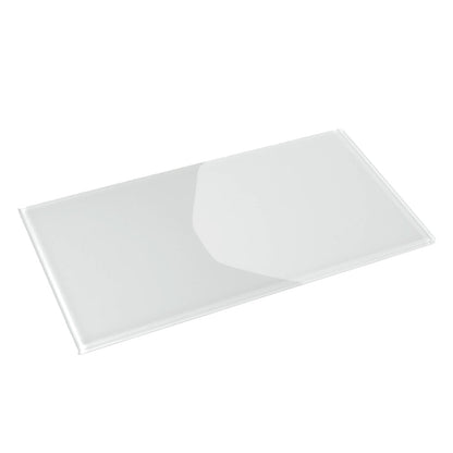 White 8x16 Glossy Subway Glass Tile (15 pack, 13.33 sq ft/case)
