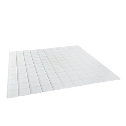 White 12x12 Matte Square Glass Mosaic Tile (10 pack, 9.67 sq ft/case)