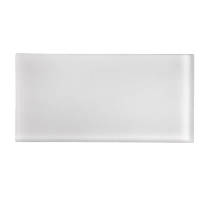 White 3x6 Matte Subway Glass Tile (40 pack, 5 sq ft/case)