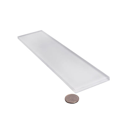 White 3x12 Matte Subway Glass Tile (20 pack, 5 sq ft/case)