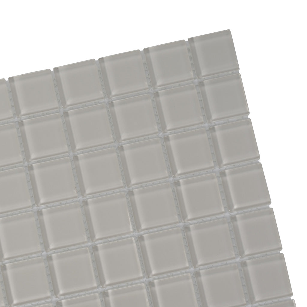 Warm Greige 12x12 Glossy Square Glass Mosaic Tile (10 pack, 9.67 sq ft/case)