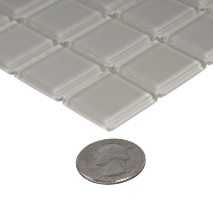Warm Greige 12x12 Glossy Square Glass Mosaic Tile (10 pack, 9.67 sq ft/case)