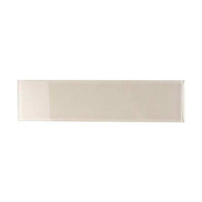 Beige 4x16 Glossy Subway Glass Tile (12 pack, 5.33 sq ft/case)