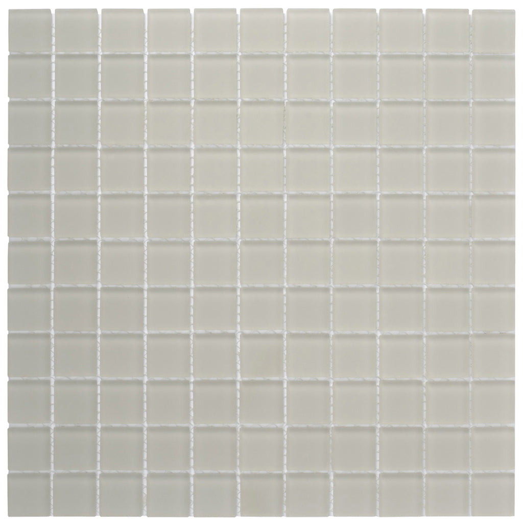 Warm Greige 12x12 Matte Square Glass Mosaic Tile (10 pack, 9.67 sq ft/case)