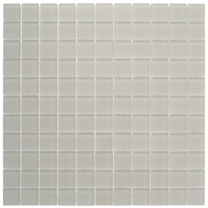 Warm Greige 12x12 Matte Square Glass Mosaic Tile (10 pack, 9.67 sq ft/case)