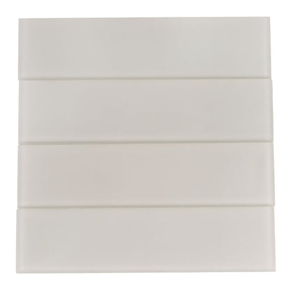 Beige 3x12 Matte Subway Glass Tile (20 pack, 5 sq ft/case)