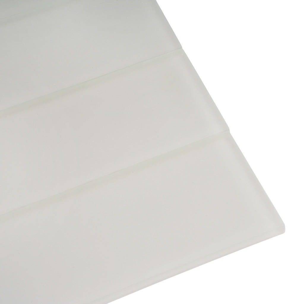 Beige 3x12 Matte Subway Glass Tile (20 pack, 5 sq ft/case)