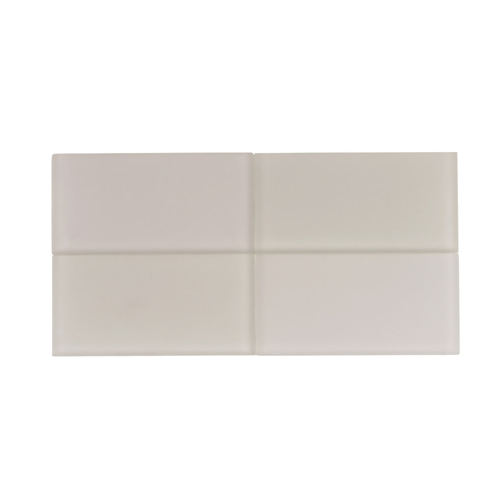 Warm Greige 3x6 Matte Subway Glass Tile (40 pack, 5 sq ft/case)