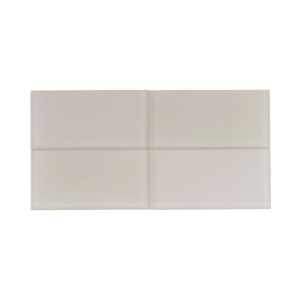 Warm Greige 3x6 Matte Subway Glass Tile (40 pack, 5 sq ft/case)