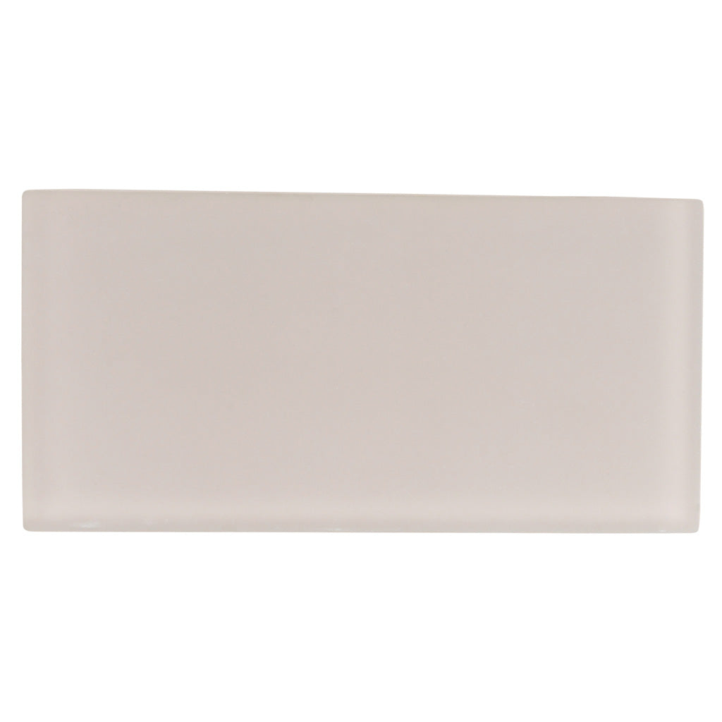 Warm Greige 3x6 Matte Subway Glass Tile (40 pack, 5 sq ft/case)
