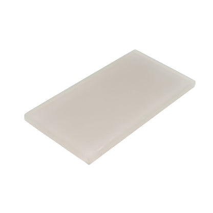 Lace White 3x6 Matte Subway Glass Tile (40 pack, 5 sq ft/case) - Sample