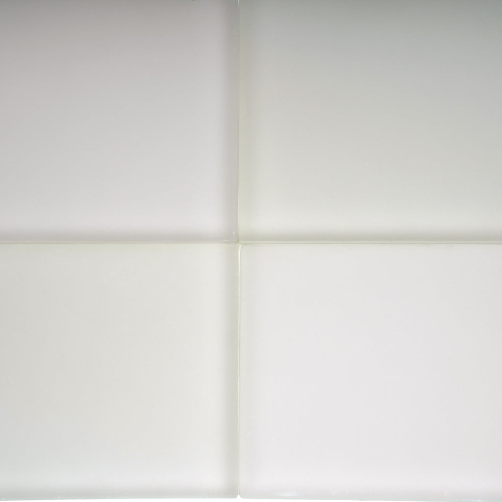 Lace White 3x6 Matte Subway Glass Tile (40 pack, 5 sq ft/case) - Sample