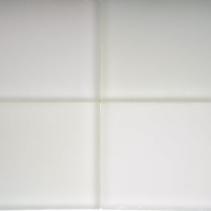 Lace White 3x6 Matte Subway Glass Tile (40 pack, 5 sq ft/case) - Sample