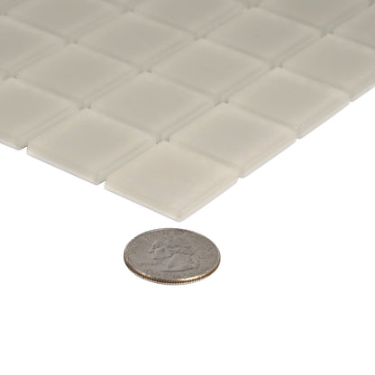 Warm Greige 12x12 Matte Square Glass Mosaic Tile (10 pack, 9.67 sq ft/case)
