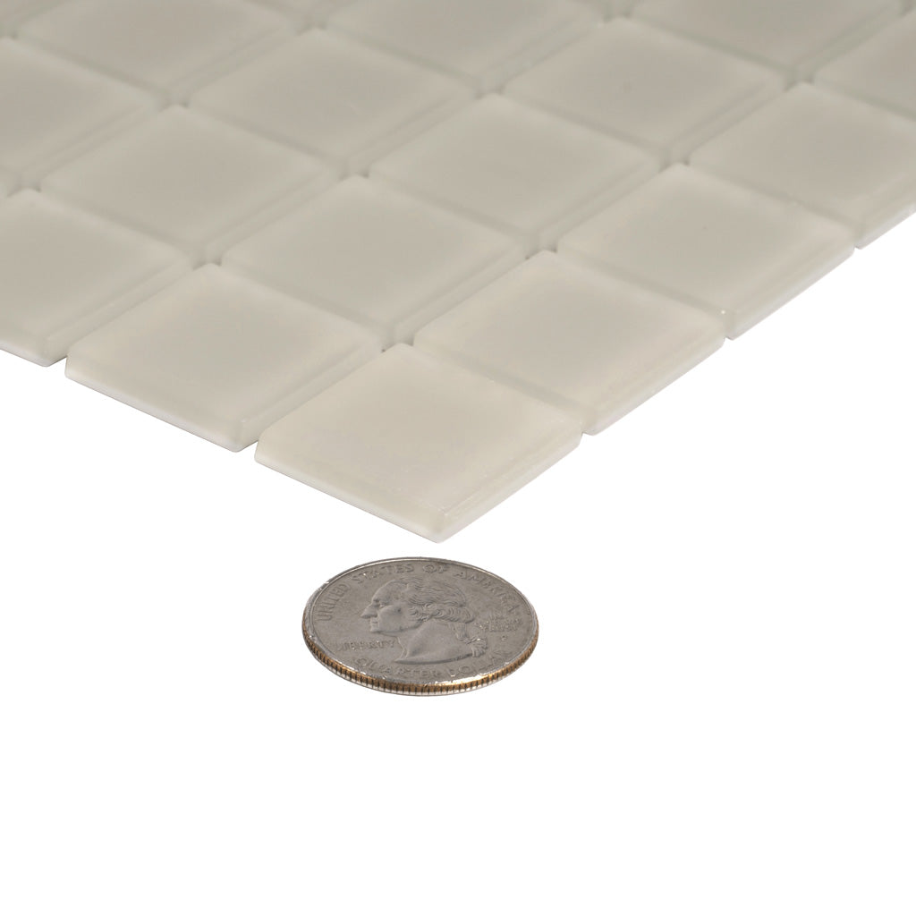 Warm Greige 12x12 Matte Square Glass Mosaic Tile (10 pack, 9.67 sq ft/case) - Sample