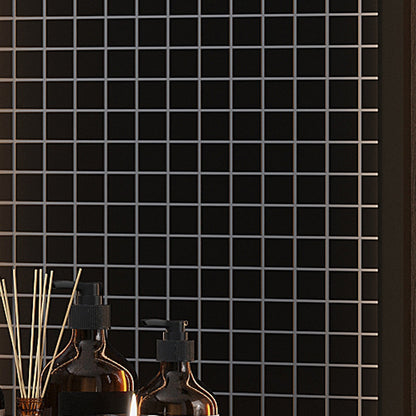 Black 12x12 Matte Square Glass Mosaic Tile (10 pack, 9.67 sq ft/case)