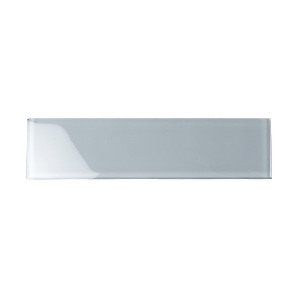 Gray 3x12 Glossy Subway Glass Tile (20 pack, 5 sq ft/case)