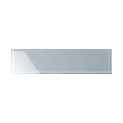 Gray 3x12 Glossy Subway Glass Tile (20 pack, 5 sq ft/case)