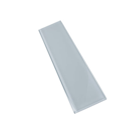 Gray 3x12 Glossy Subway Glass Tile (20 pack, 5 sq ft/case)