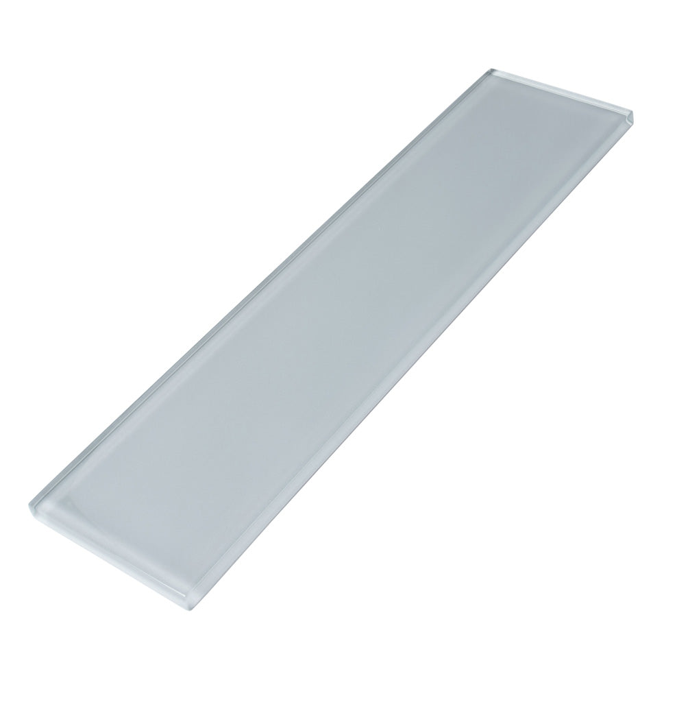 Gray 3x12 Glossy Subway Glass Tile (20 pack, 5 sq ft/case)