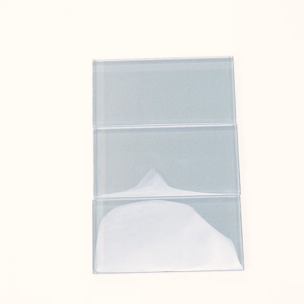 Gray 3x6 Glossy Subway Glass Tile (40 pack, 5 sq ft/case)