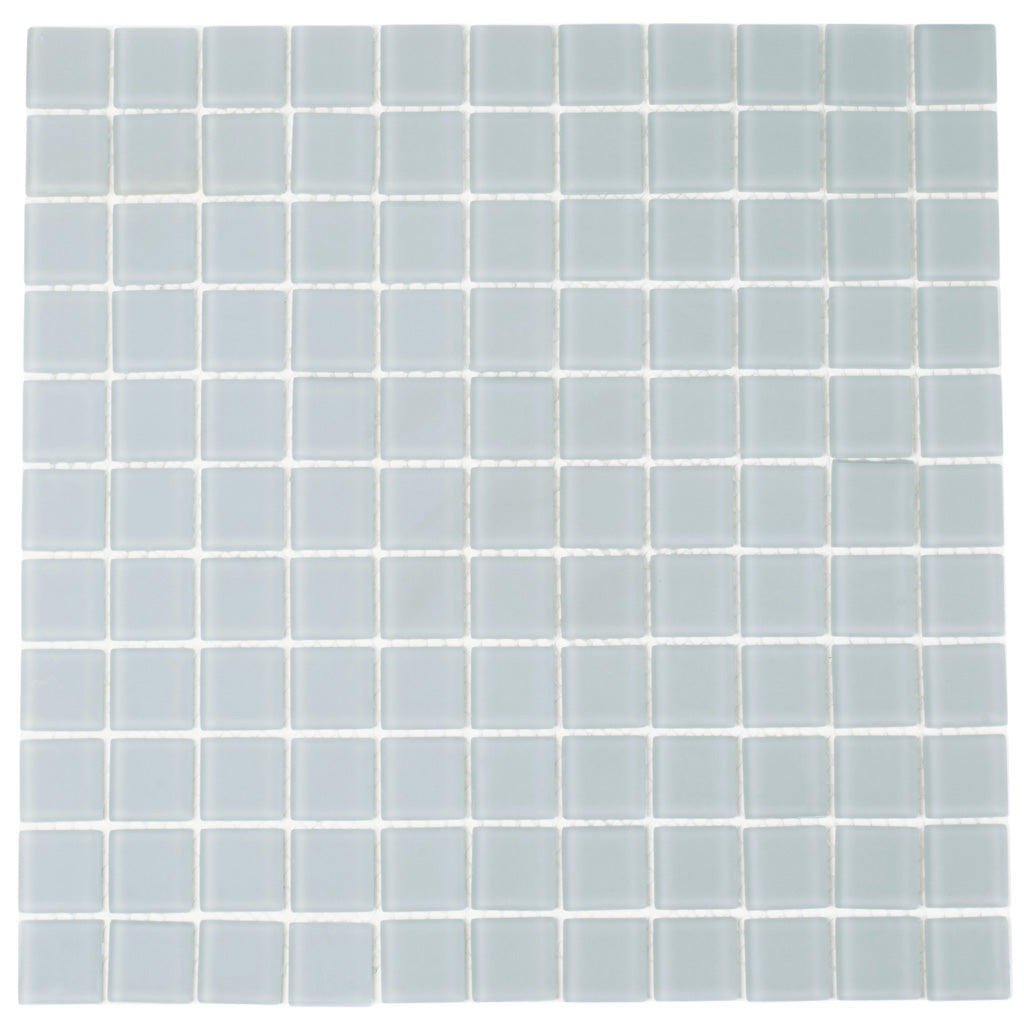 Gray 12x12 Matte Square Glass Mosaic Tile (10 pack, 9.67 sq ft/case)