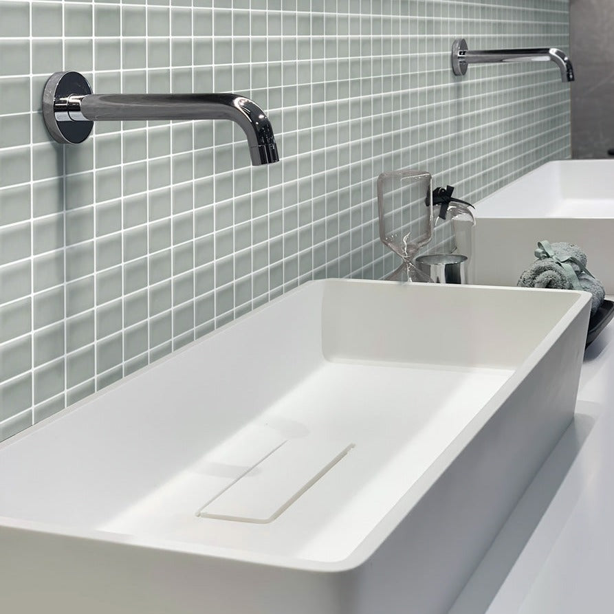 Gray 12x12 Matte Square Glass Mosaic Tile (10 pack, 9.67 sq ft/case)
