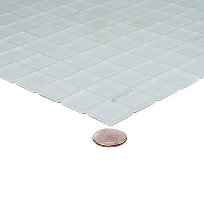 Gray 12x12 Matte Square Glass Mosaic Tile (10 pack, 9.67 sq ft/case)